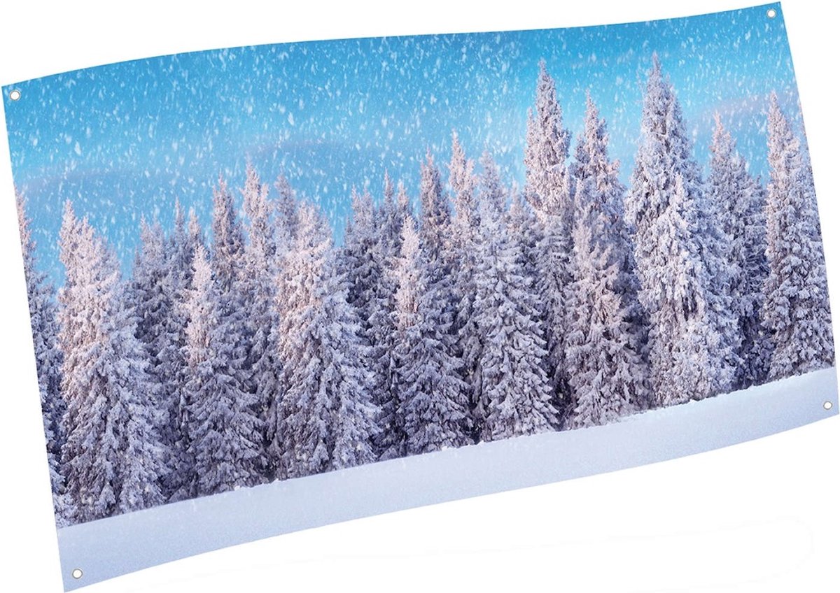 Een Besneeuwd Tafereel Met Een Huis Op De Voorgrond En Een Besneeuwde Boom Op De Achtergrond 39656260