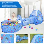 IMBABY Kinder Ballenbak - met Speeltent en Speeltunnel - Pop-up speeltent - Baby - Peuter - Speeltent voor kinderen - Ocean