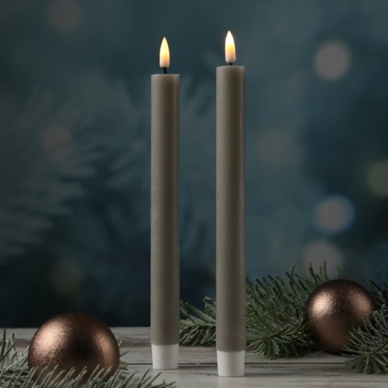 Deluxe Homeart dinerkaars 24 cm saliegroen - 2 stuks - Hillary'sHome