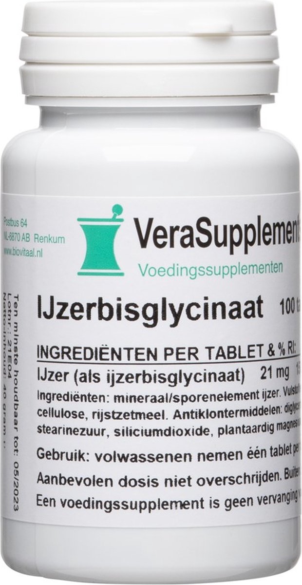 Goedkoopste BIOVITAAL IJZERBISGLYCINAAT