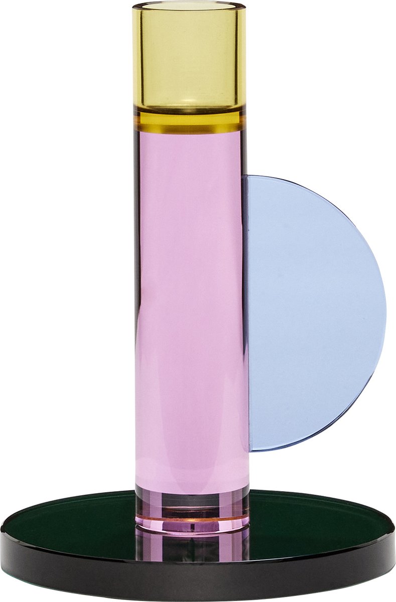 Hübsch kandelaar Astro Blue roze