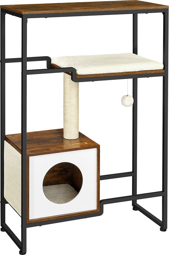 Signature Home 2-in-1 Katten meubels Krabpaal - krabpaal - vintage bruin |  bol.com