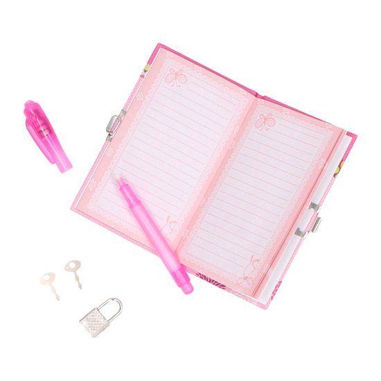 Journal intime pour Filles - Couleur : rose - Journal avec stylo
