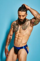 Body Pleasure Strakke Blauwe Jockstrap - Heren Onderbroek - Size Large