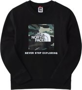 The North Face Box Crew casual sweater jongens zwart
