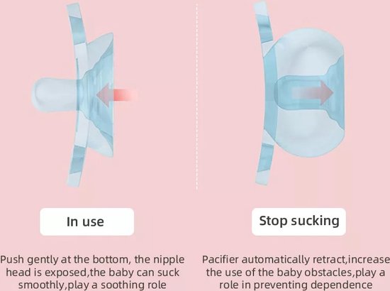 Grade Siliconen Fopspeen Zacht Beschermen Baby's Tandvlees - Soother Speen - Dummy Fopspeen met Opbergdoos Box - Baby Speen - 0-6 maanden - blauw van LittleInches — afbeelding 2