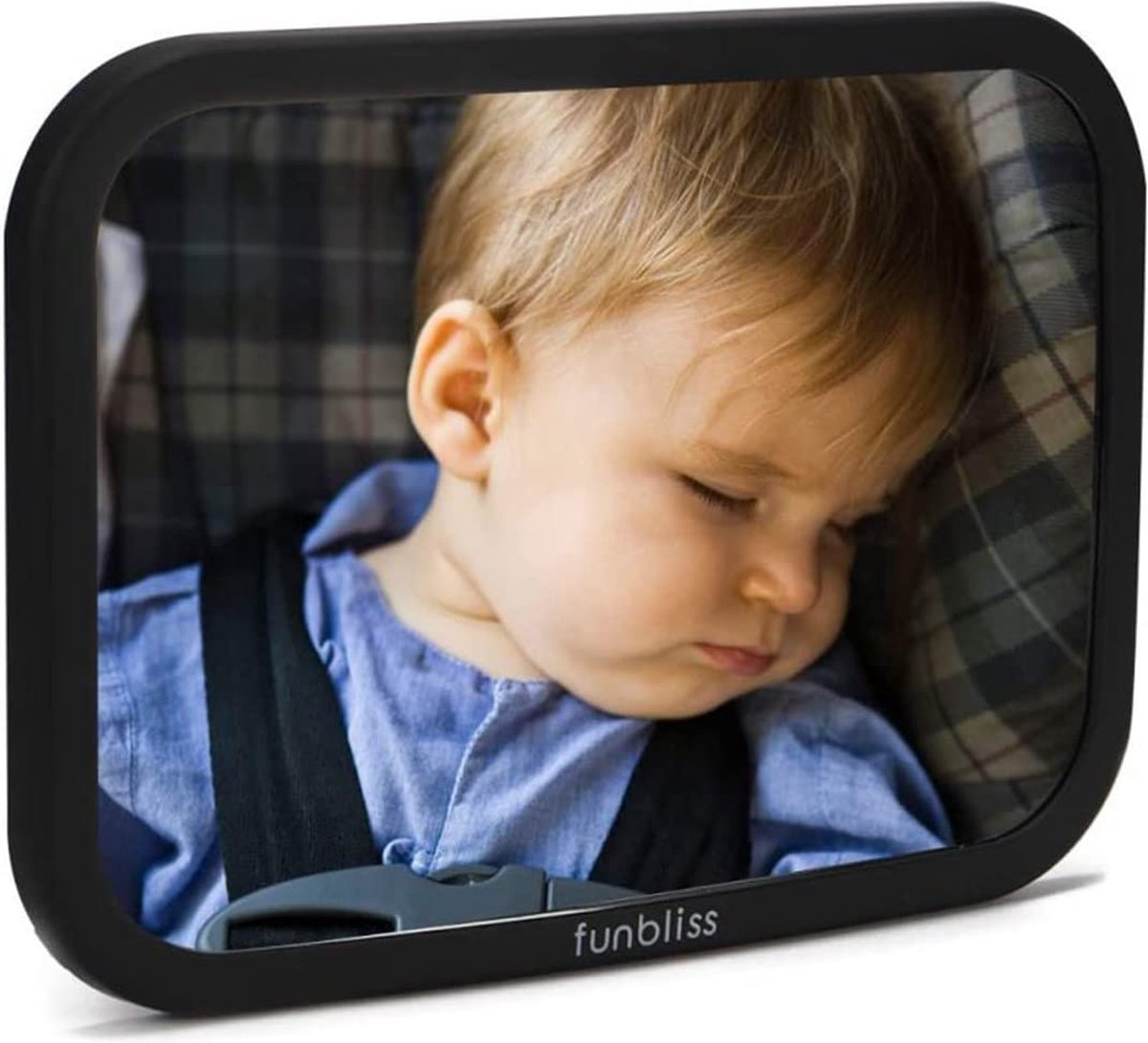 Achteruitkijkspiegel Auto Achterbankspiegel voor Baby's,Onbreekbaar Baby Veiligheid Achteruitkijkspiegel,360° Instelbare Autostoelspiegel met Onbreekbaar Glas