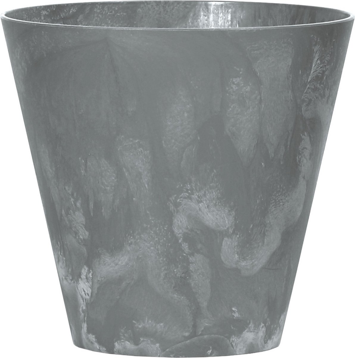 Prosperplast Bloempot/plantenpot voor buiten - kunststof - steengrijs - D25 x H23 cm - 7 liter