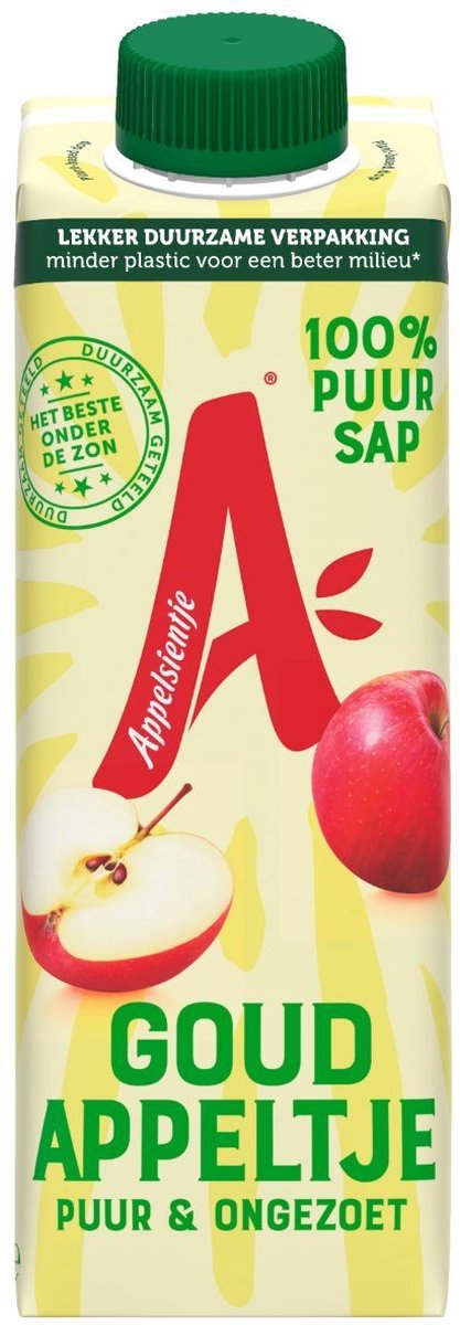Appelsientje Goudappeltje Appelsap Kleine Pakjes 33cl Tray 24 Stuks