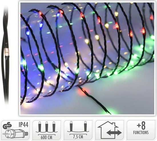 LED Verlichting 80 LED - 6 meter- multicolor - 8 Lichtfuncties - Soft Wire