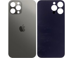 iPhone 12 Pro Max Achterkant glas | Back cover glas | Behuizing glas | Big Hole | Grijs | Grafiet | Graphite | Reparatie Onderdeel | Apple Onderdelen