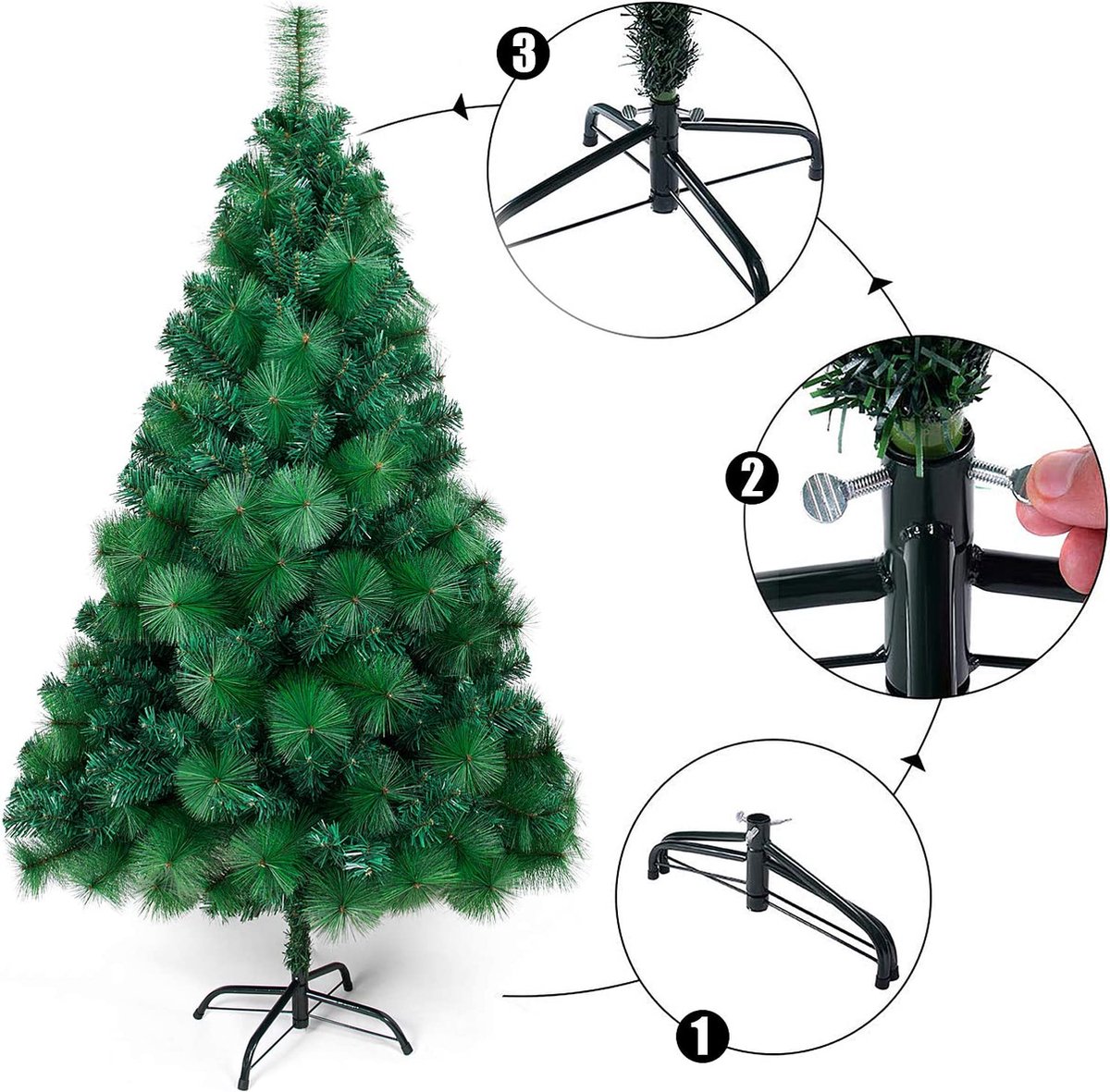 Kunstkerstboom – Premium kwaliteit - realistische kerstboom – duurzaam ‎96 x 18,4 x 15,8 cm