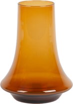 XLBoom Spinn Vaas Medium - Glas - Voor Binnen - Amber - 20 × 20 × 25 cm