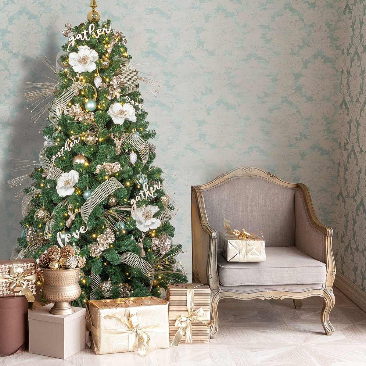 Kunstkerstboom – Premium kwaliteit - realistische kerstboom – duurzaam ‎89 x 38 x 45 cm