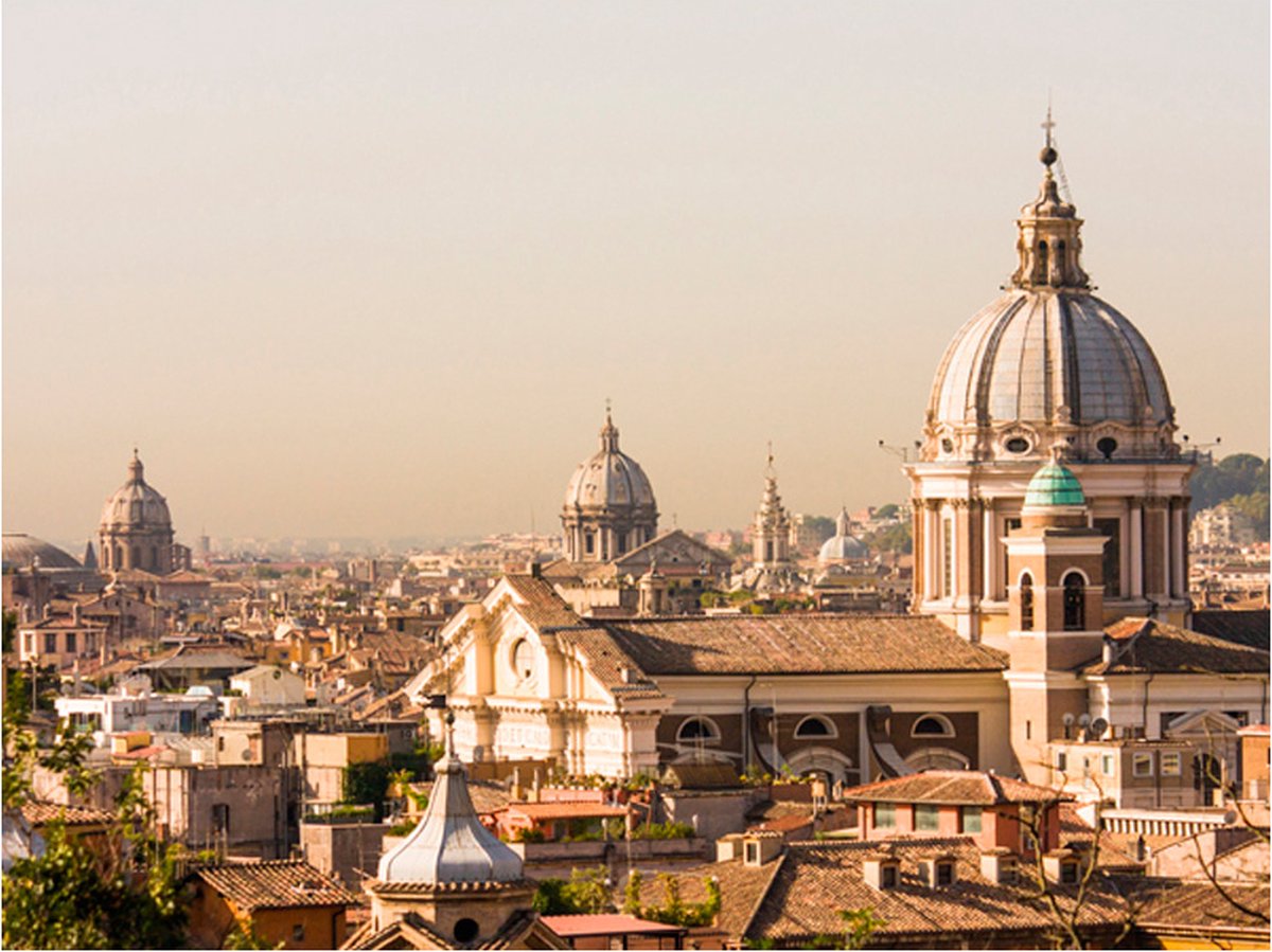 Fotobehang - Rome - bird's eye view.