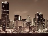 Fotobehang - Het nachtleven in Miami.