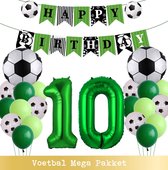 Voetbal Ballonnen - Cijfer Ballon 10 Jaar - Snoes - Megapakket - set van 24 Sport Voetbalfan Voetbal Jongen/Meisje - Sportieve - Voetbal Vrouwen Mannen - Kinderfeestje - Verjaardag - Helium Ballon nummer 10