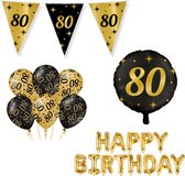 Classy Party 80 jaar verjaardag versiering pakket M
