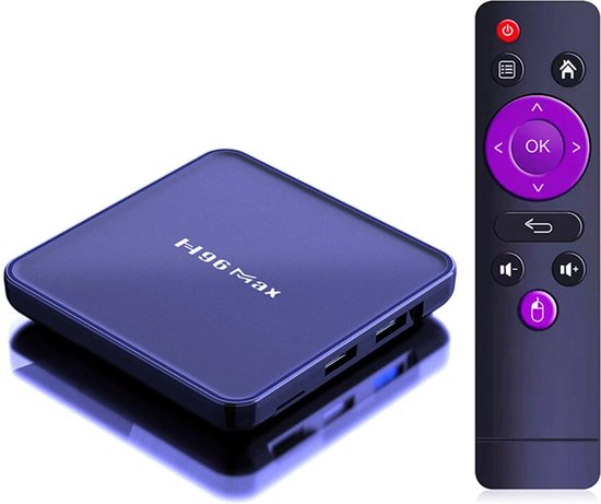 H96 Max V12 RK3318 Mediaspeler 64GB Android 12 Met