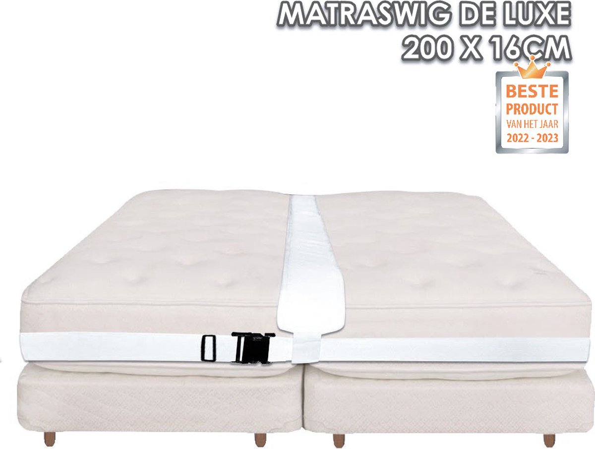 BES marathon spoelen matraswig de luxe voor bed en matras - memory foam 200cm - matraswig en  bedbinder deluxe - geschikt voor emma - hastens en swiss sense boxspring