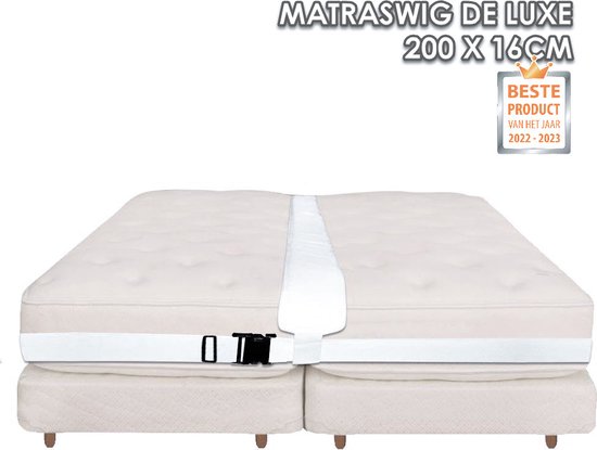 matraswig de luxe voor bed en matras - memory foam 200cm - matraswig en  bedbinder... | bol.com