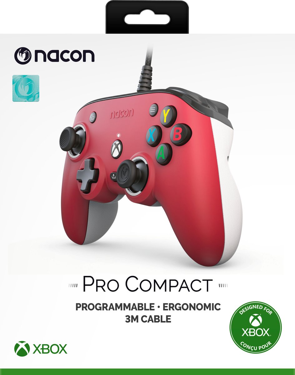 Manette filaire officielle Nacon Pro Compact - Xbox Series X