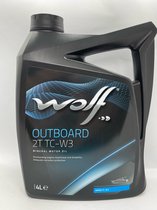 Wolf Outboard 2T TC-W3 olie voor buitenboord motoren 2 takt ,  4 ltr, maritiem, Nautic