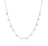 Akyol - zilverkleurige ketting - ketting - stainless steel ketting - ketting vrouwen -valentijnscadeau - 30 cm -6 mm – Effen ketting - ketting voor vriendin - Ketting voor meisje – 1 ketting - vrouwen ketting