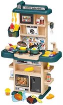 Keuken met 43 delige accessoire set Groen, Speelgoed keuken