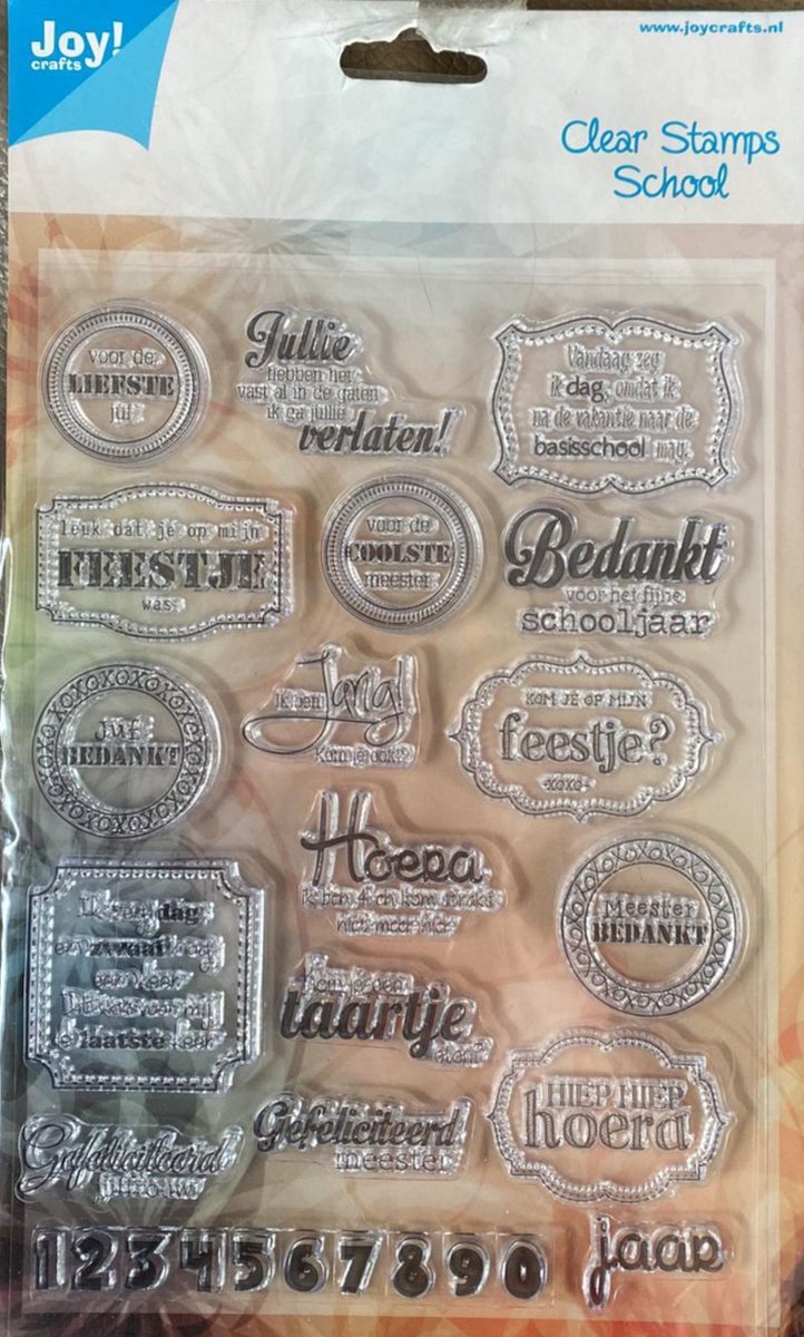 Joy! Crafts Stempel tekst NL (148x210 mm) School