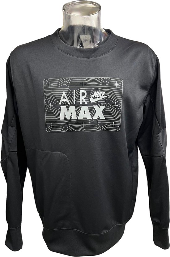 Nike Air Max Crewneck (Zwart / Wit) - Taille M