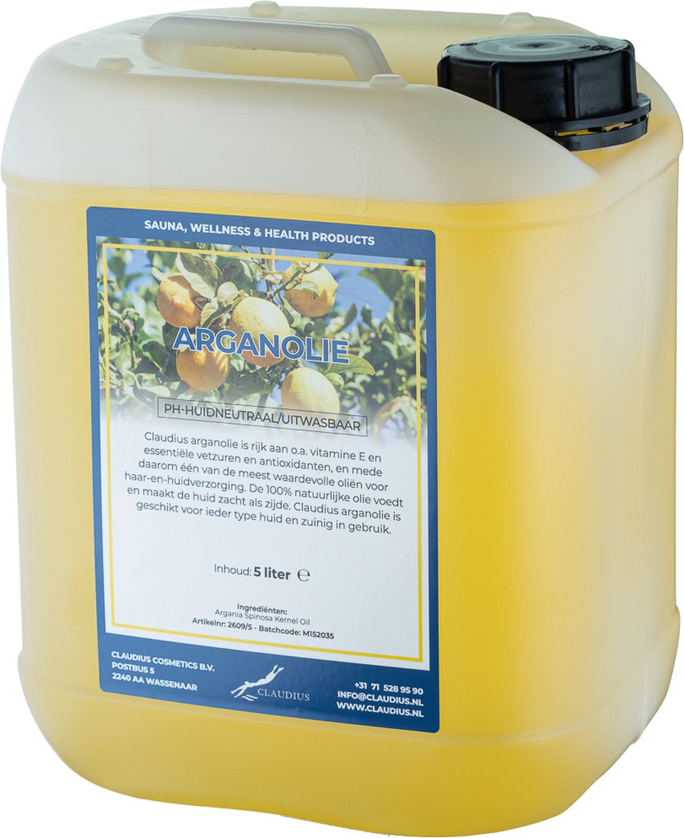 Goedkoopste Arganolie 5 liter - 100 natuurlijk - onbewerkt - biologisch en koudgeperst - goed voor huid, haar en lichaam