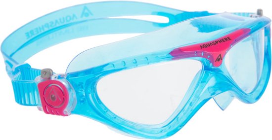 Aquasphere Vista Junior - Zwembril - Kinderen - Clear Lens - Turquoise/Roze