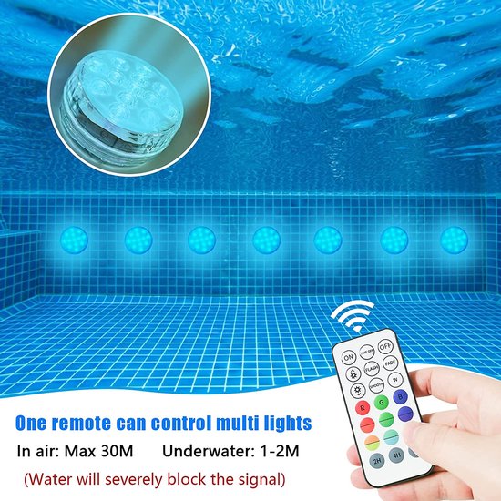 2x Waterbestendige LED Zwembadverlichting met Zuignap: De Ultieme Oplossing voor Onderwaterverlichting in uw Jacuzzi, Sauna, Spa en Zwembad