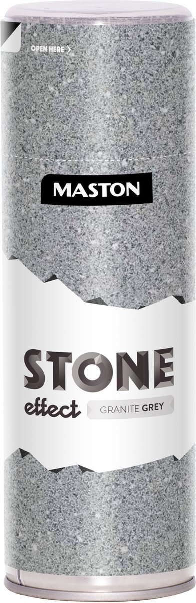 Maston Stone Effect - steeneffect spuitverf - Granite Grey - 400 ml - spuitbus verf