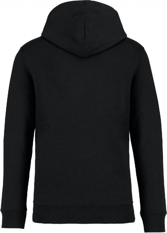Rock Geborduurd - Hoodie Sweater - Zwart - Warme sweater met goeie pasvorm.