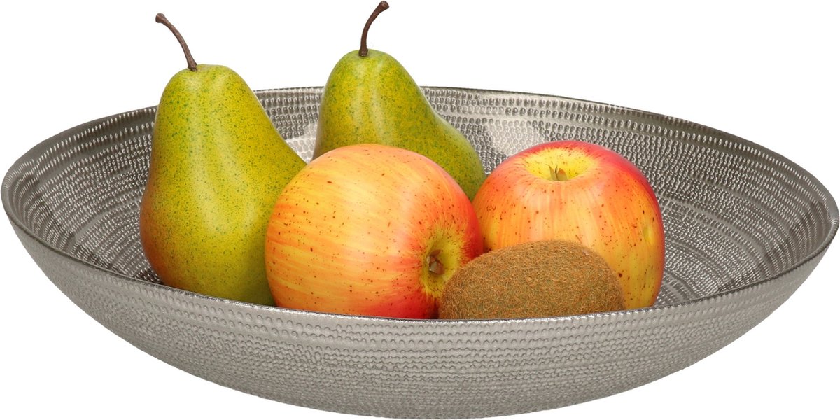 Fruitschaal/salade - serveer schaal - mango hout - D28 x H7 cm | Leen Bakker