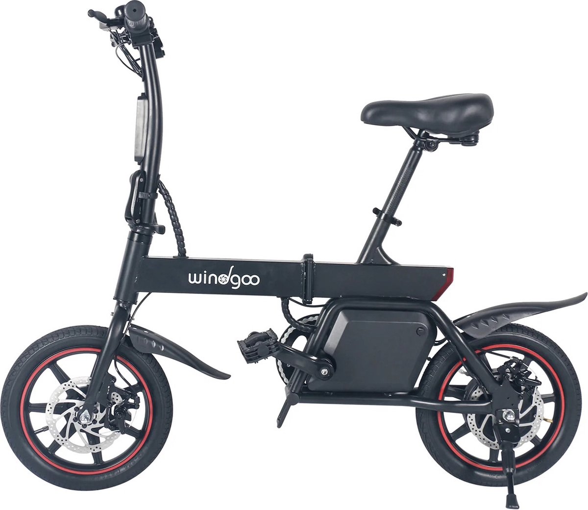 EasyGO Windgoo B20 - Elektrische fiets - met trapondersteuning - Zwart - 25 km per uur