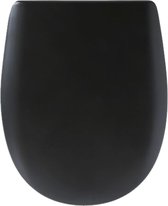 Toiletzitting kleur zwart mat