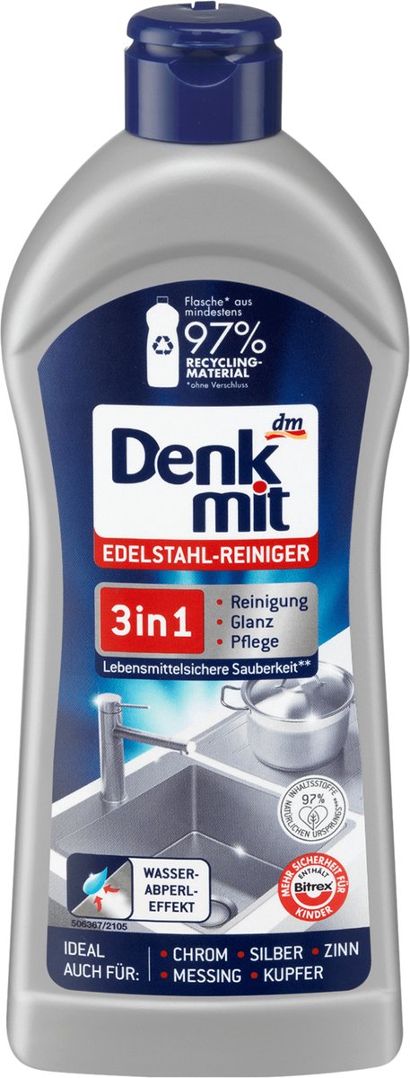 Denkmit roestvrijstaal reiniger, 300 ml