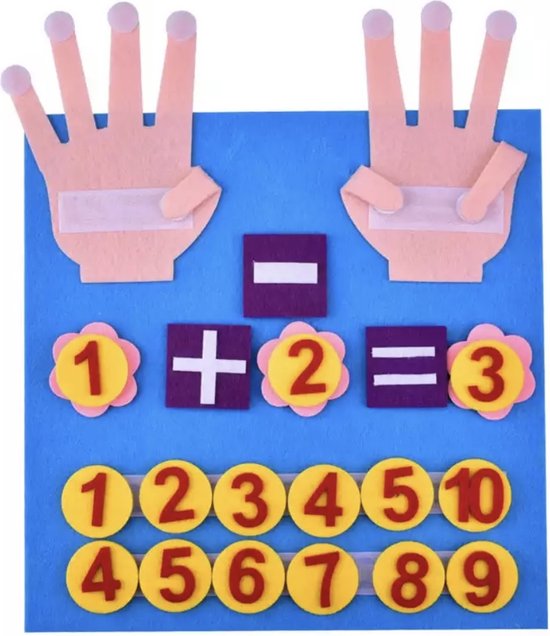 Afbeelding van het spel Montessori Leer Rekenen - Beginnen met Rekenen / Cijfers - Leren Tellen - Montessori / Vrij Onderwijs / Zintuig Speelgoed - Ontwikkeling Kinderen / Peuters / Kleuters - Wiskunde - Tellen / Intelligentie voor Kids