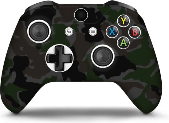 Siliconen Controller Hoesjes | 5.32 | Camo – Donkergroen | Beschermhoes Skin Grip | Softcover Case | Geschikt voor de volgende console(s): Xbox One