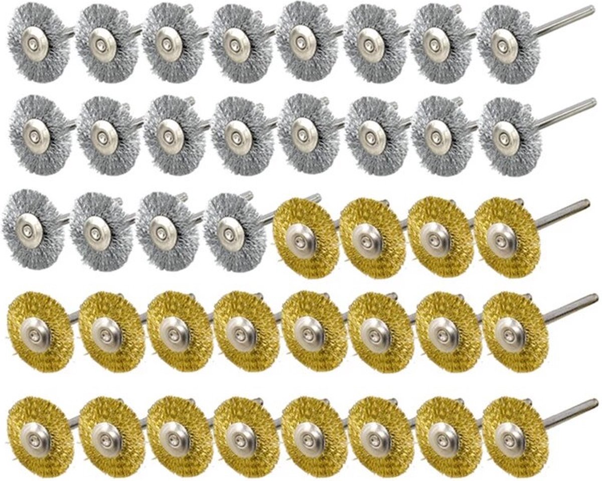 KAYEF 9-teilige Drahtbürste, 6-teilige Messingdrahtbürste, Mini-Drahtbürste, Reinigungsspatel, kleine Drahtbürste zur Reinigung von Schweißschlacke, Schmutz und Rost