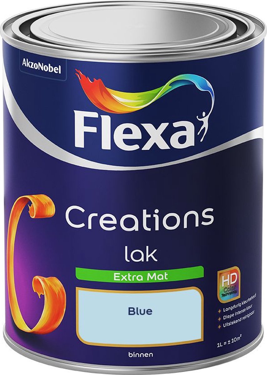Flexa | Creations Lak Extra Mat | Blue - Kleur van het jaar 2010 | 1L