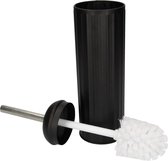 Beige RVS Toiletborstel met Houder en Kunststof Inzetbakje – 40x10cm