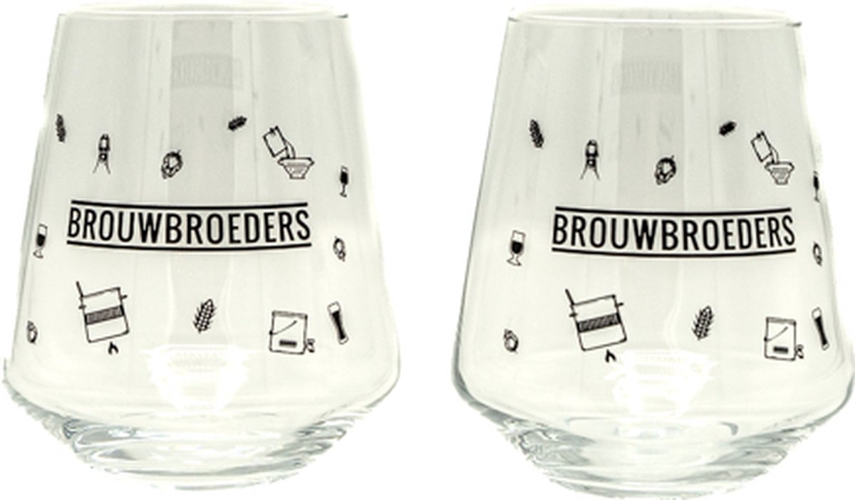 Brouwbroeders bierglazen – craft bierglas – Speciaalbier - Bierglas
