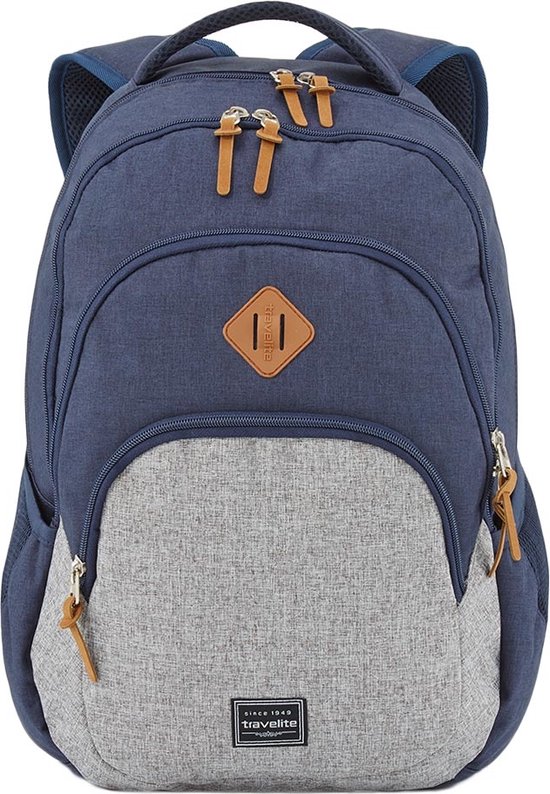 Travelite Basics Backpack Melange navy/grey