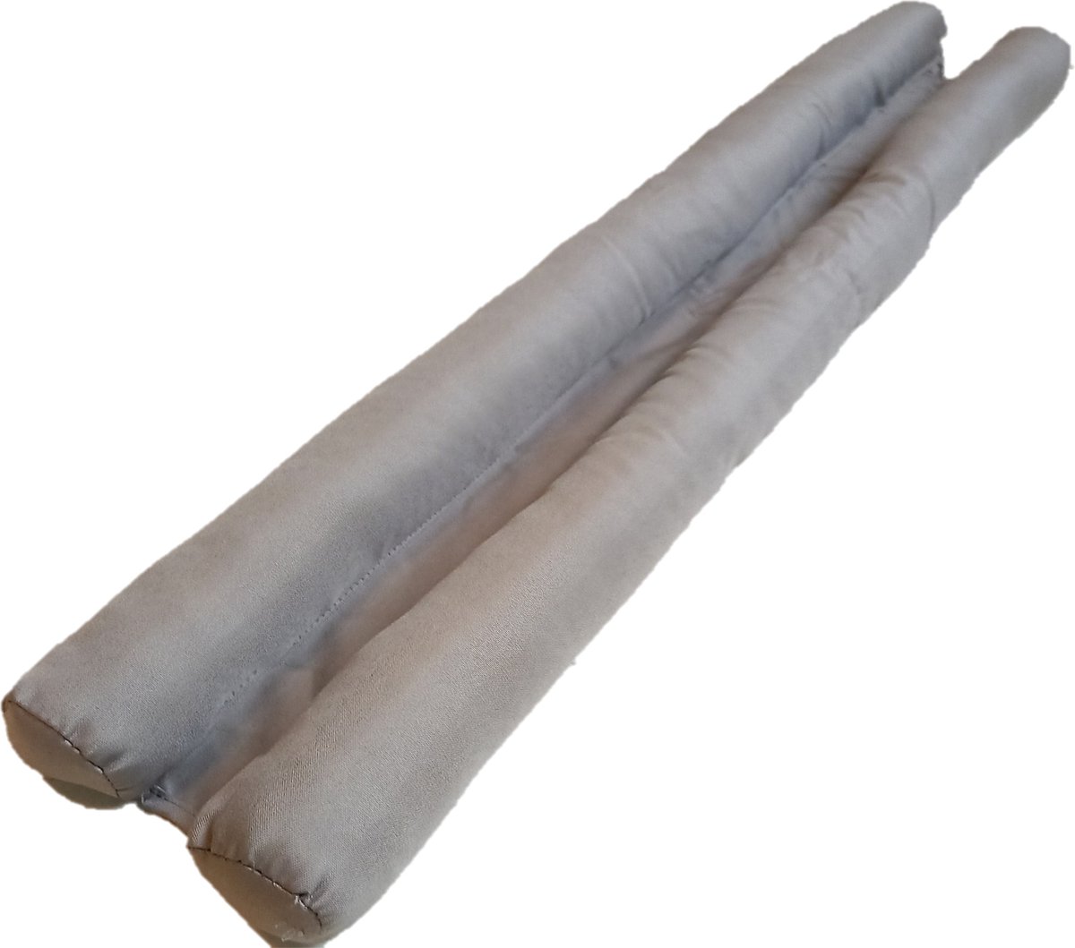 Ikado Dubbele tochtrol -dubbele tochtstopper- dubbele tochthond - grijs - 80 x 5,5 cm