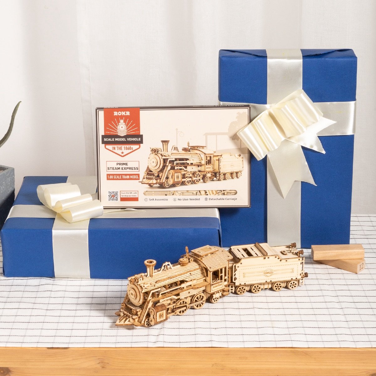 Robotime Rolife London Tour Bus houten 3D-puzzel bouwset, 19,4 x 7,8 x 11,3 cm, 1 stuk,Wooninrichting, boekenkastdecoratie,Handgemaakte cadeaus voor volwassenen en tieners,Onderwijs speelgoed | Puzzels