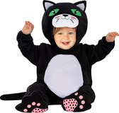 FUNIDELIA Déguisement bébé chat - Taille : 69 - 80 cm - Zwart